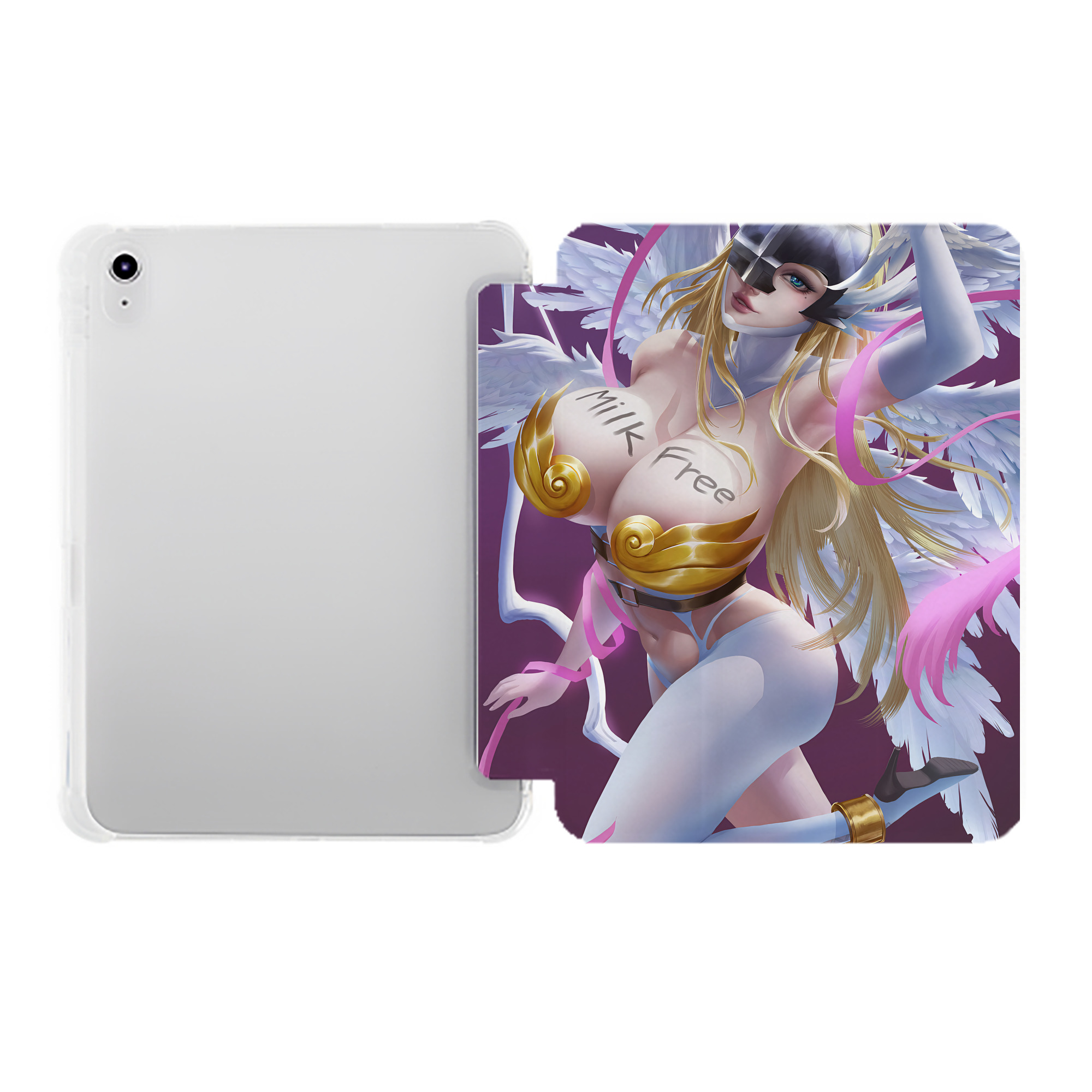 （画像用） Digimon デジタルモンスター/デジモン IPad ケース ペン収納付き 三つ折りスタンド PUレザー×シリコン 対応機種9.5/10.5/10.9インチ